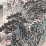 吳顯剛卡紙團(tuán)扇《深山訪仙》 貴州七星關(guān)美協(xié)主席