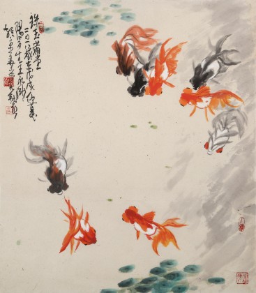 【已售】王永剛 吉祥水墨《珠玉滿堂》 國家一級美術師