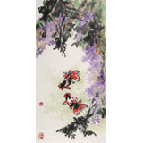 【已售】王永剛 吉祥水墨《魚樂圖》 國家一級美術師