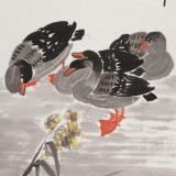 王永剛 三尺《蘆花深處聽江流》 國家一級美術(shù)師