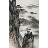 【已售】劉金河 《黃山云松》中國美術家協會會員