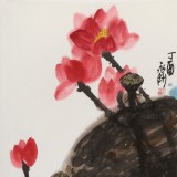 王永剛 三尺《荷塘》 國家一級美術(shù)師（詢價）