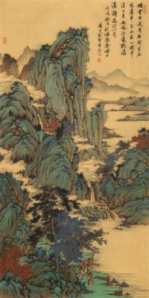 吳顯剛 四尺《幽林深處聽潺湲》 貴州七星關(guān)美協(xié)主席