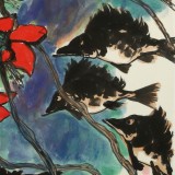 【已售】王永剛 四尺斗方《魚樂圖》 國家一級(jí)美術(shù)師