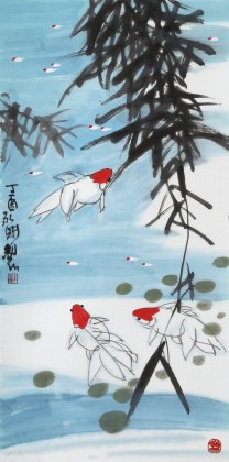 王永剛 三尺《鴻運當頭》 78歲國家一級美術師