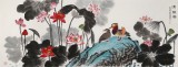 朱祖義 小六尺荷花《清韻圖》 中國老子書畫院副院長