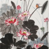 朱祖義 三尺荷花圖《香遠溢清》 中國老子書畫院副院長