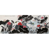 朱祖義 荷花《清韻香遠(yuǎn)》 中國(guó)老子書畫院副院長(zhǎng)