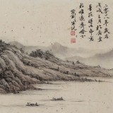吳顯剛 《春江泛舟》貴州七星關(guān)美協(xié)主席