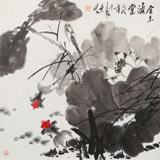梁景欣 四尺斗方《金玉滿堂》 學(xué)院派畫家