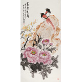 梁景欣 三尺《富貴長(zhǎng)壽》 學(xué)院派畫家