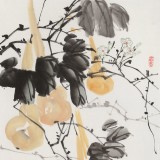 【已售】梁景欣 三尺《五福臨門》 學院派畫家