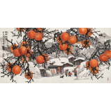 趙金鸰四尺《山村趣事》清華美院高研班導師（詢價）