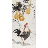 梁景欣 三尺《福祿吉祥》 學院派畫家