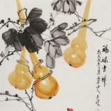 梁景欣 三尺《福祿吉祥》 學院派畫家