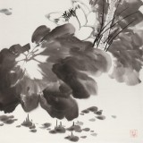 梁景欣 三尺《和為貴》 學(xué)院派畫家