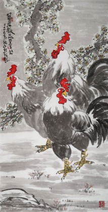 【已售】劉紀 四尺《冠居極品至三公》 中國畫大家 真跡收藏（詢價）