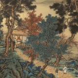 【已售】吳顯剛 四尺《松亭論道圖》 貴州七星關(guān)美協(xié)主席