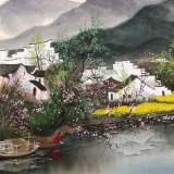 周佑林 四尺《春意盎然》微信（詢價）價優