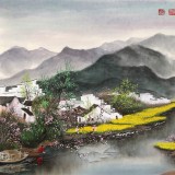 周佑林 四尺《春意盎然》微信（詢價）價優