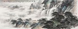 【已售】李碧峰 小六尺《觀瀑圖》 中國書畫家協會理事