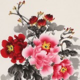 【已售】王偉寧《富貴吉祥》 青年書畫才俊 河南美協會員