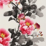  王偉寧《國色天香》 青年書畫才俊 河南美協會員
