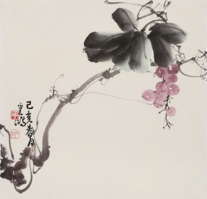 【已售】黃云鴻 三尺斗方《紫氣東來》