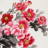 【已售】王寶欽 四尺《富貴吉祥》當(dāng)代花鳥牡丹畫名家（詢價(jià)）