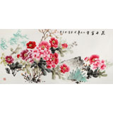 【已售】王寶欽 四尺《花開富貴》當代花鳥牡丹畫名家（詢價）
