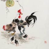 【已售】王寶欽 四尺《吉祥如意》當(dāng)代花鳥(niǎo)牡丹畫(huà)名家（詢價(jià)）