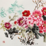 【已售】王寶欽 四尺《花開富貴》當(dāng)代花鳥牡丹畫名家（詢價）