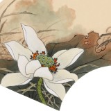【已售】鄒本財(cái) 卡紙扇面《清秋圖》 公主嶺市美協(xié)常務(wù)副主席
