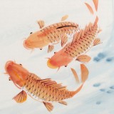 梁景欣 三尺《六順呈祥》 學(xué)院派畫家