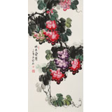 【已售】黃藝三尺風水吉利國畫《碩果累累》