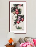 【已售】黃藝三尺風(fēng)水吉利國(guó)畫(huà)《碩果累累》