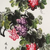 【已售】黃藝三尺風(fēng)水吉利國畫《碩果累累》