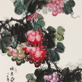 【已售】黃藝三尺風(fēng)水吉利國(guó)畫(huà)《碩果累累》