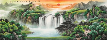 【已售】吳東 小六尺《旭日東升》 著名易經(jīng)風(fēng)水畫家
