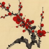 何華賢 四尺三開 《梅花香自苦寒來》潁淮書畫名家