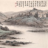 吳顯剛 四尺《山居圖》 貴州七星關美協主席