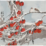 【已售】陳薪名《事事如意》吉祥水墨 第六屆全國花鳥畫展金獎獲得者