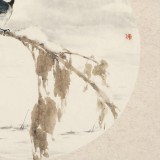 【已售】陳薪名《初雪》 中美協會員 第六屆全國花鳥畫展金獎獲得者