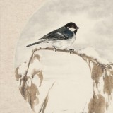 【已售】陳薪名《初雪》 中美協會員 第六屆全國花鳥畫展金獎獲得者