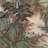 【已售】吳顯剛 四尺斗方《行到水窮處 坐看云起時》 貴州七星關美協主席