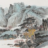 廖崧越 三尺《夢里依舊溪山好》 廣西桂林美協會員
