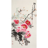 王寶欽 三尺《獨(dú)占春風(fēng)》當(dāng)代花鳥(niǎo)牡丹畫(huà)名家（詢價(jià)）