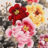 【已售】王偉寧四尺《富貴吉祥》 青年書畫才俊 河南美協會員