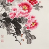 王寶欽 三尺《獨占春風(fēng)》當代花鳥牡丹畫名家（詢價）
