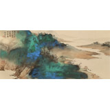 【已售】吳顯剛 三尺《溪山無盡》 貴州七星關(guān)美協(xié)主席